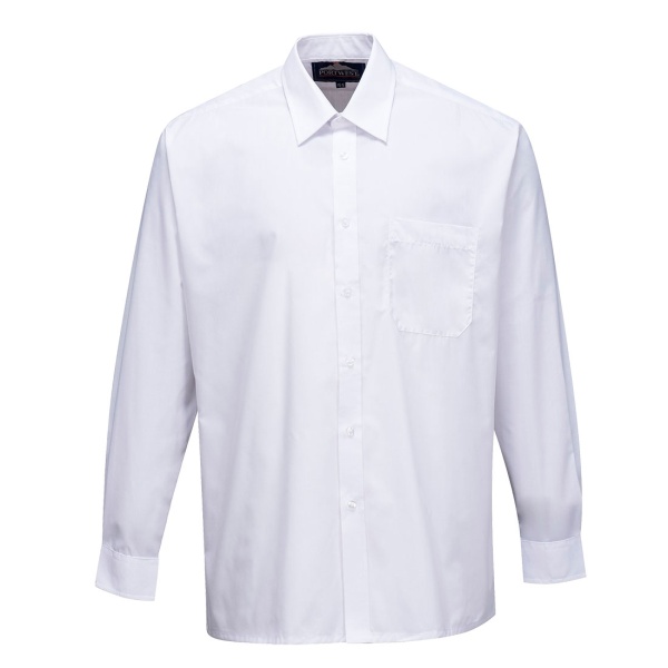 S103 – S103 Camisa Classic, manga larga Blanco