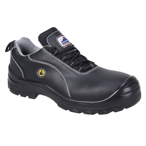 FC02 – Zapato Portwest Compositelite ESD Leather Safety S1 Negro
