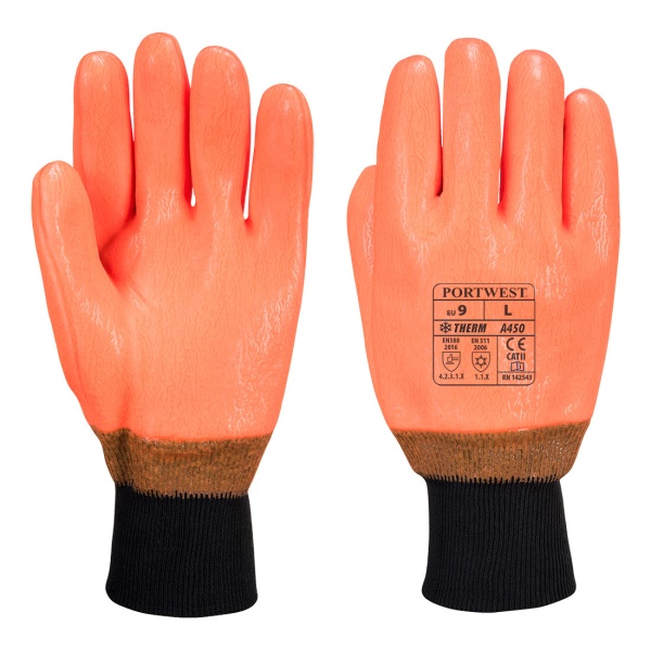 A450 – Guante alta visibilidad impermeable Naranja